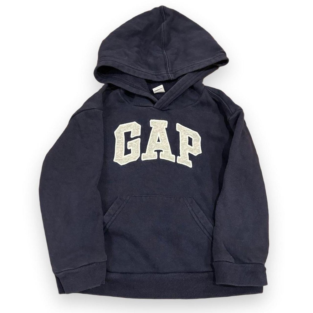 Baby Gap Navy Blue Logo Pullover Hoodie Kids Size 5 Years